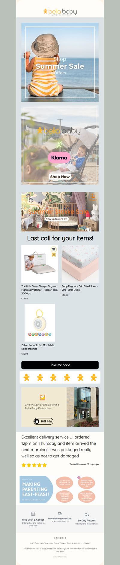 Last call for your items!