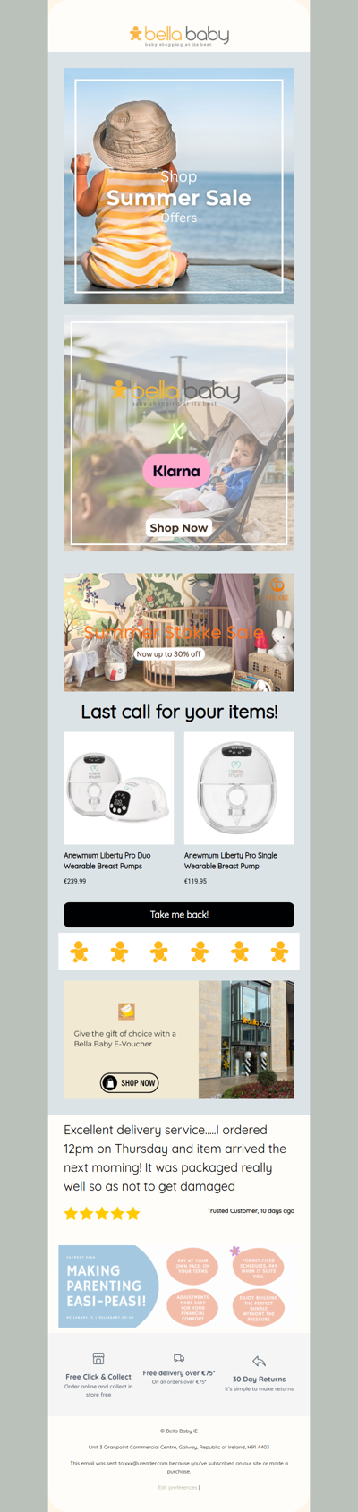 Last call for your items!