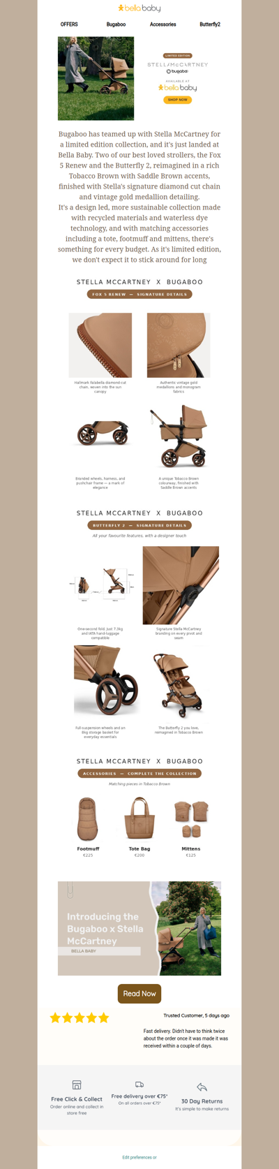 It's here: Bugaboo x Stella McCartney, now at Bella Baby