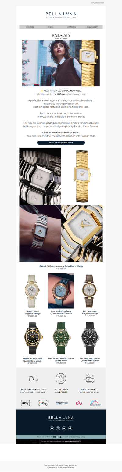 💎 NEW ARRIVALS: Balmain Taffetas & More Just Landed