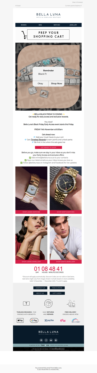 👀 Something big drops FRIDAY. Start filling your cart!