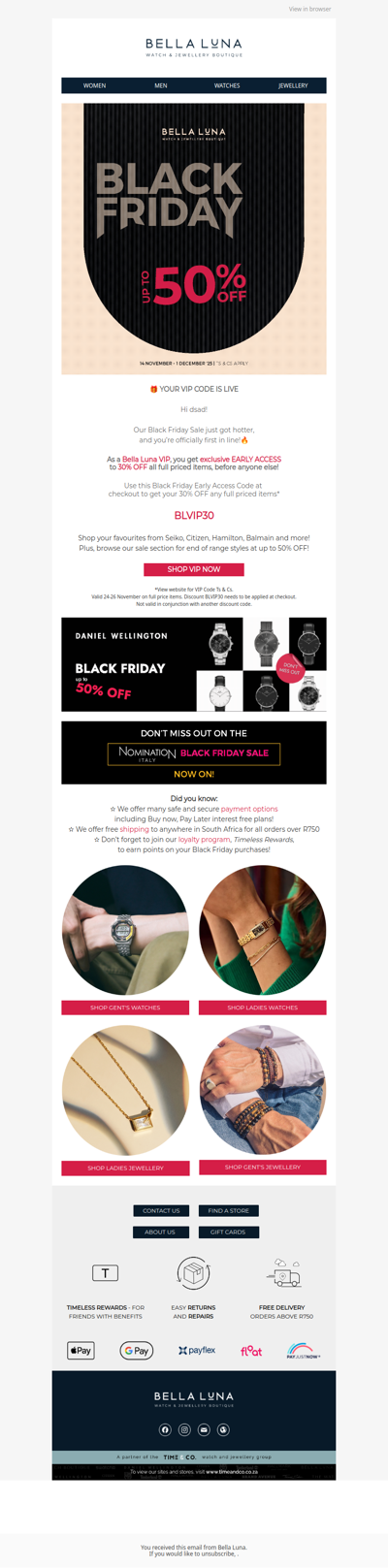 VIP BLACK FRIDAY is here - early access to 30% OFF sitewide! 💥