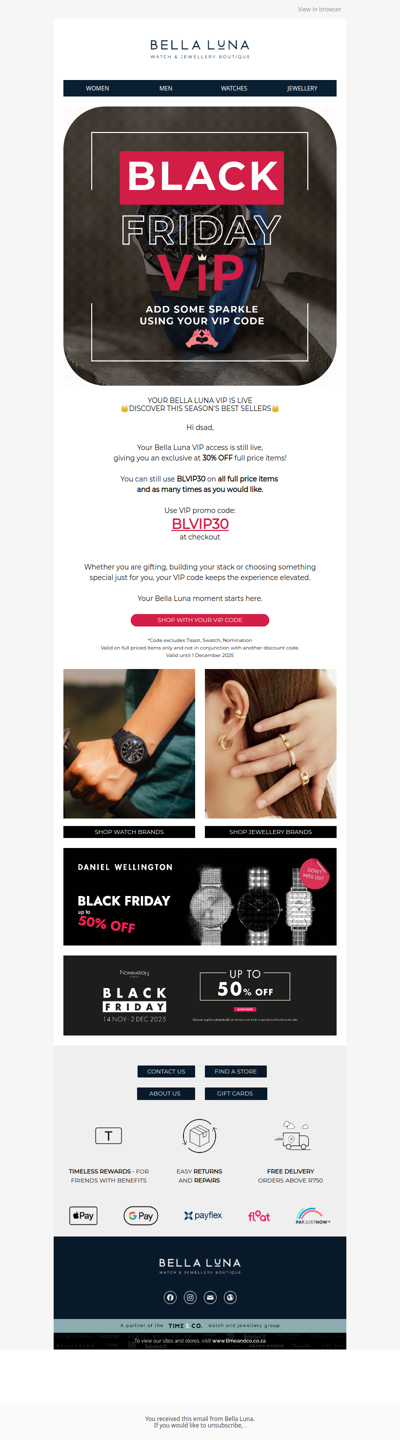 💎 New Bella Luna drops… and you get 30% off before anyone else