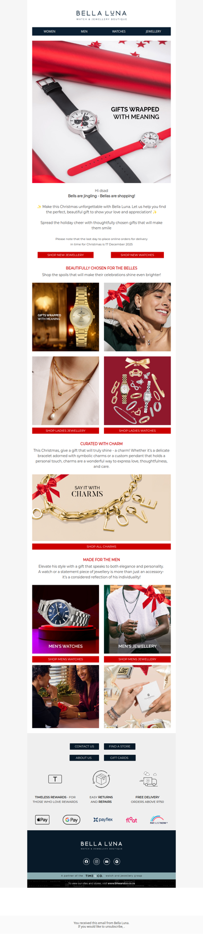 Sleigh your gifting list – order by 17 Dec ✨