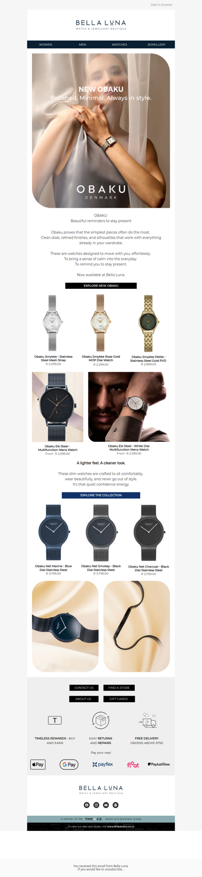 New in: Obaku watches ✨