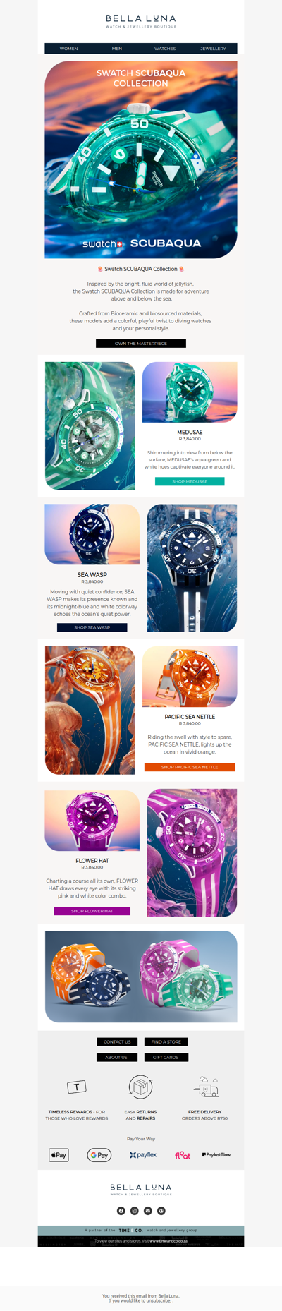 Swatch SCUBAQUA Collection 🪼
