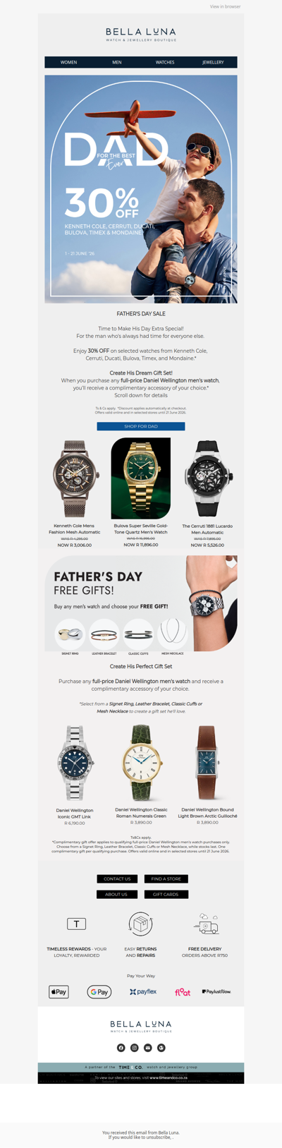 30% OFF Father's Day Favourites 🎉