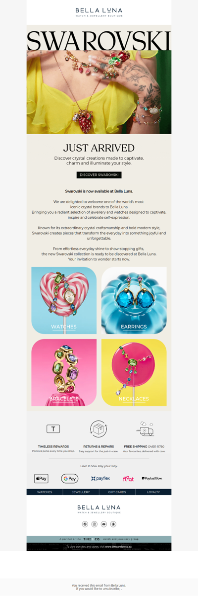It’s official: Swarovski is now at Bella Luna