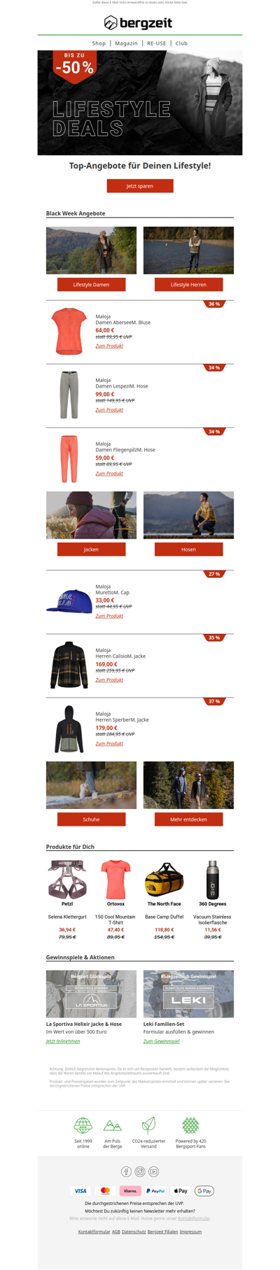 Lifestyle-Deals! Bis zu -50 % 💰