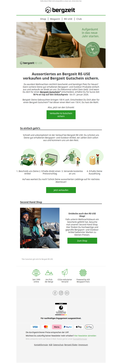 Platzmangel? Aussortieren & Gutschein sichern! 🤩