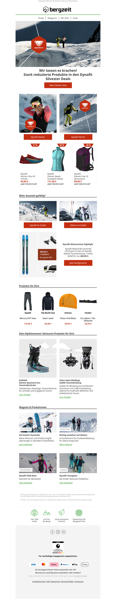 Dynafit Silvester Deals!🎆