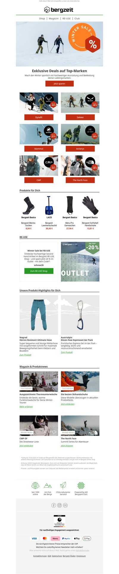 Deine Lieblingsmarken im Winter Sale ❄️