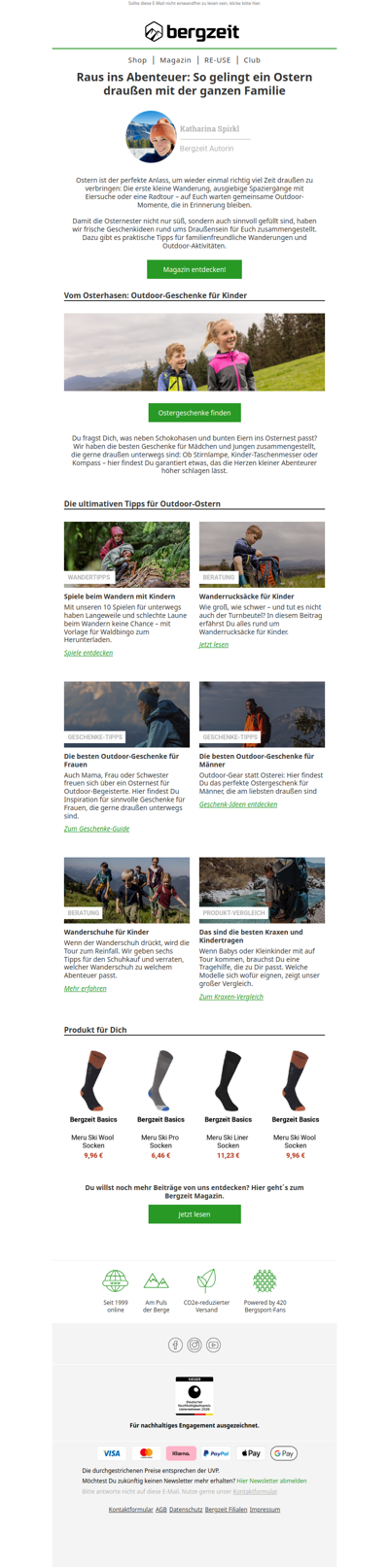 🐰🥕 Ostern ist Draußen-Zeit 🌳⛰️