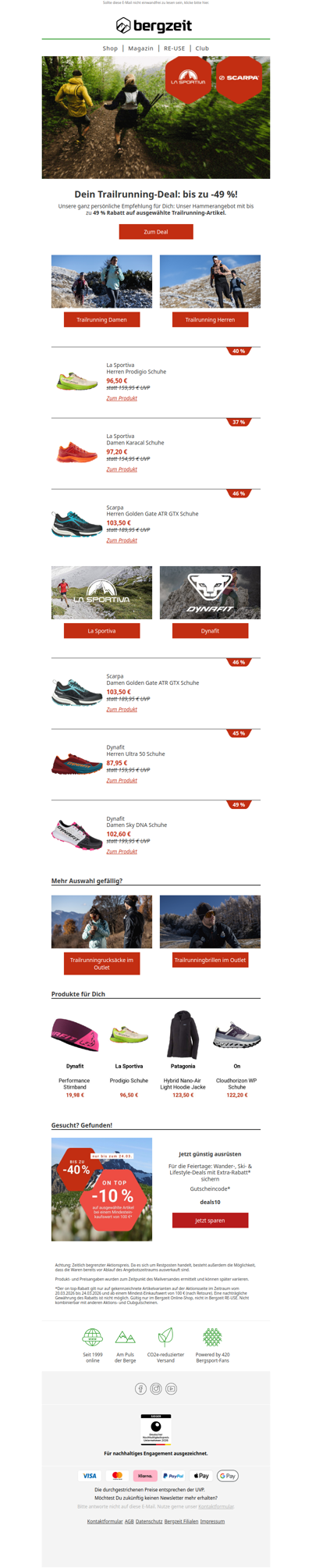Trailrunning-Hammerangebot: bis zu -49 %🤩