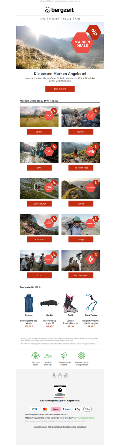 Unsere Outdoor-Favoriten im Angebot 💰