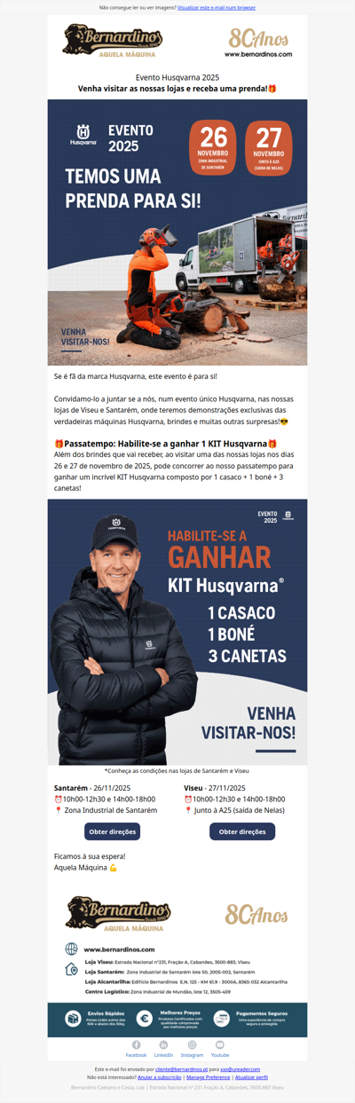 Temos uma prenda para si!🎁