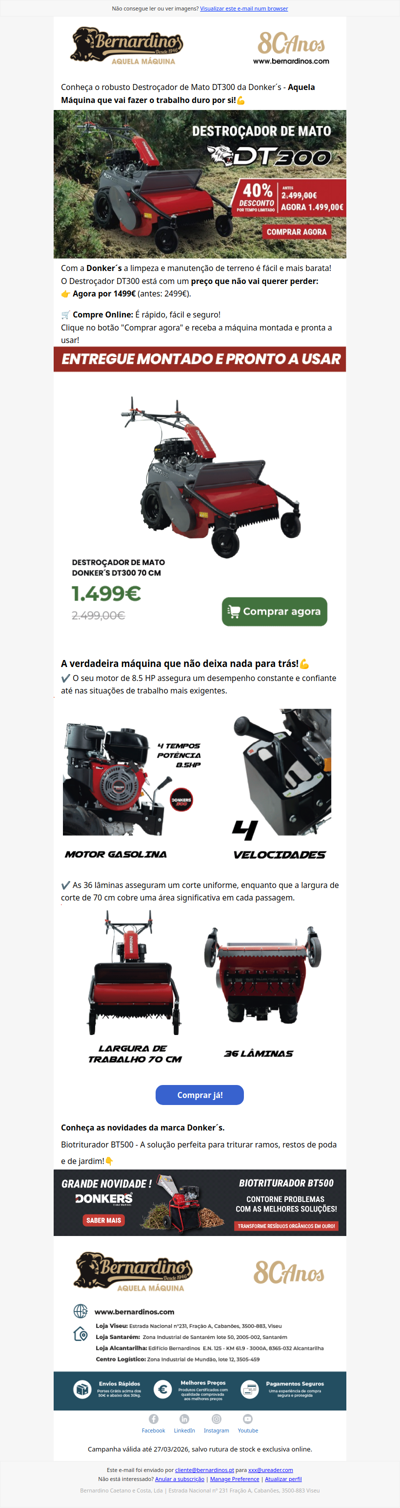 Limpeza de terrenos? Conheça o Destroçador de Mato DT300💪