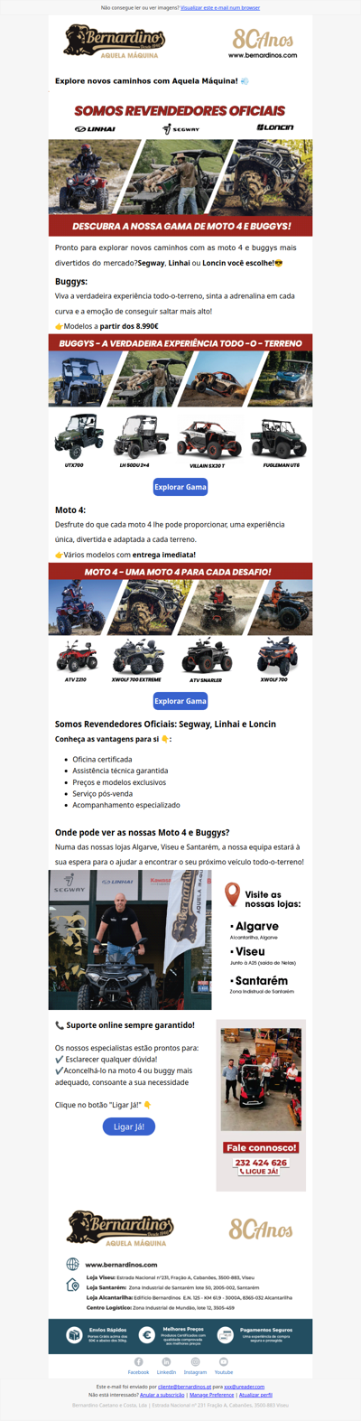 Compre com confiança: Segway, Linhai e Loncin😎