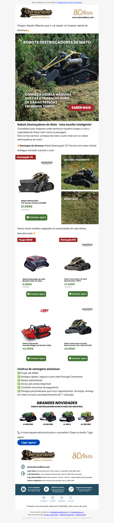 Já conhece os Robots Destroçadores de Mato?💪