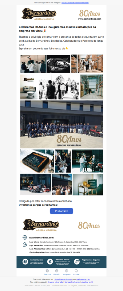 🎉Hoje celebramos 80 Anos