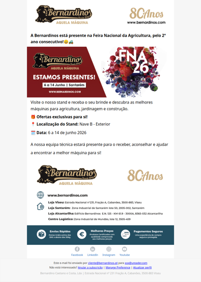 🎁Receba o seu brinde! Visite-nos na FNA.