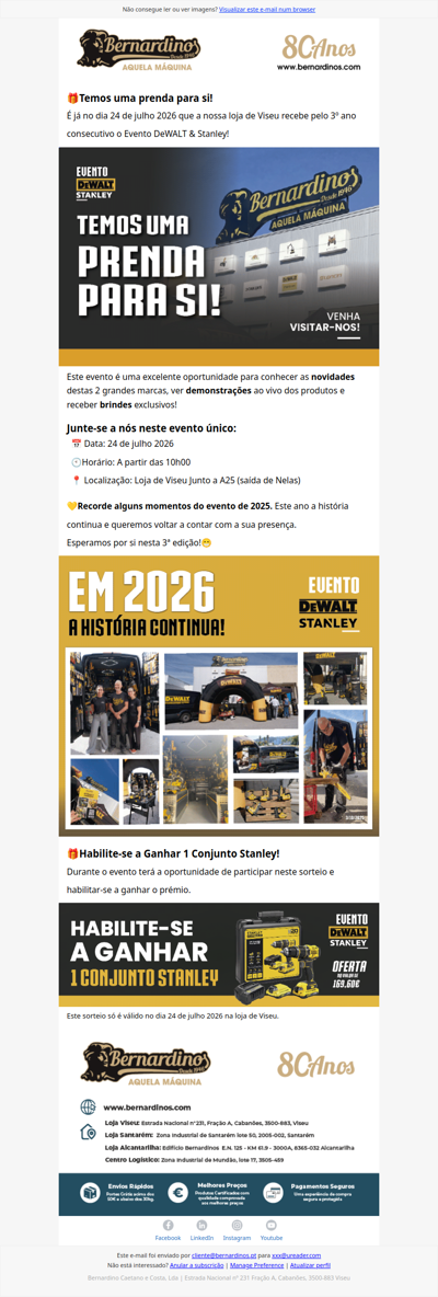 Temos uma prenda para si!🎁