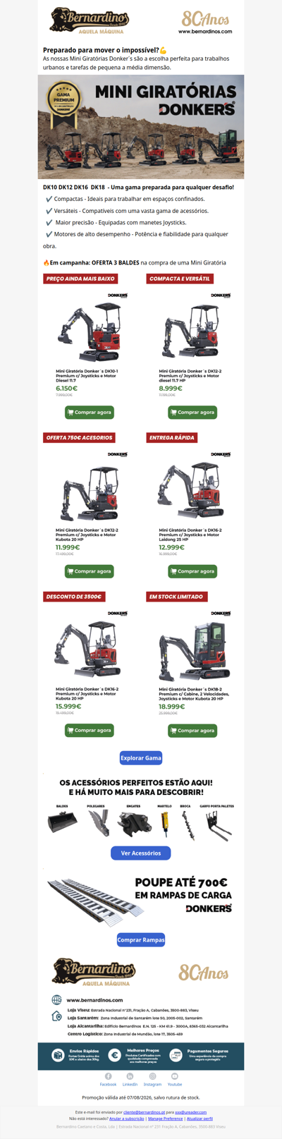 Mini Giratórias - Oferta de 3 baldes!🎁