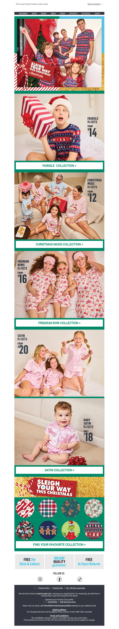 Matching Christmas PJs for the Whole Family 🎅