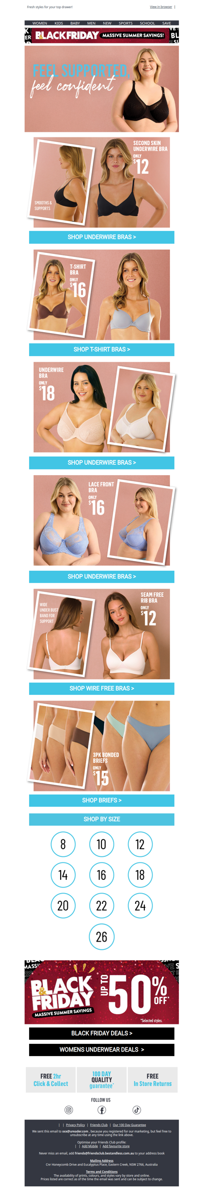 Must Have Underwear Essentials from $12 👙