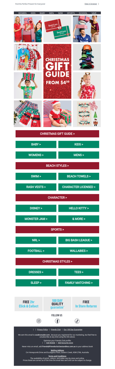 The Best&Less Christmas Gift Guide is Here 🎁