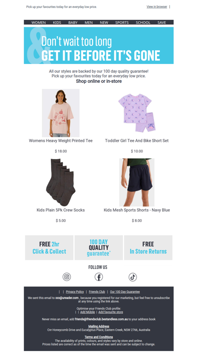 You left something worth wearing behind