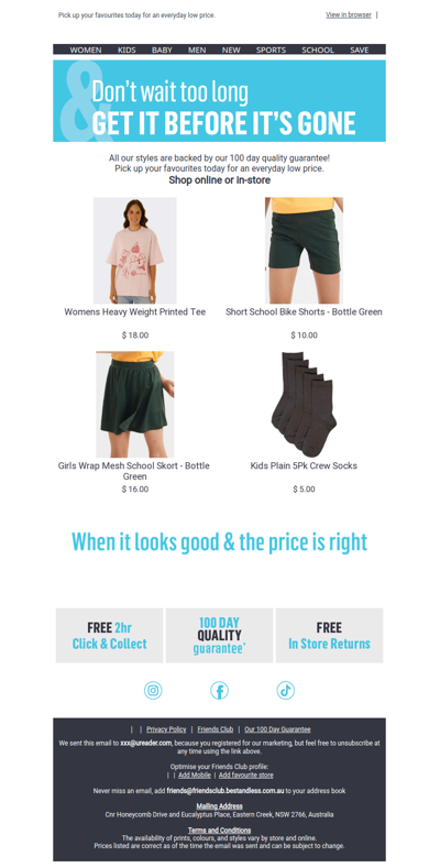 You left something worth wearing behind