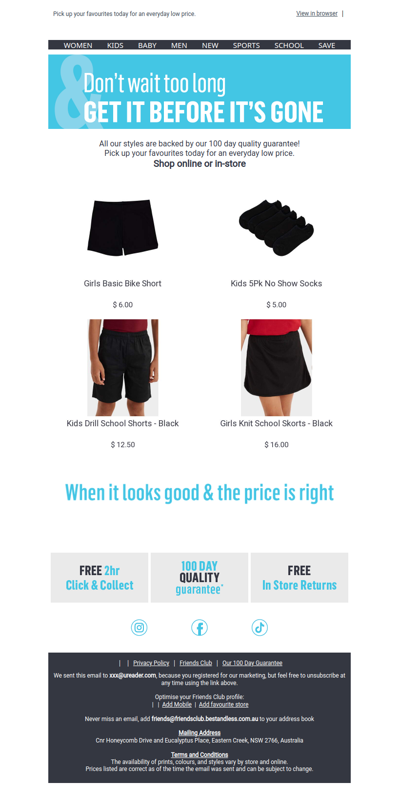 You left something worth wearing behind