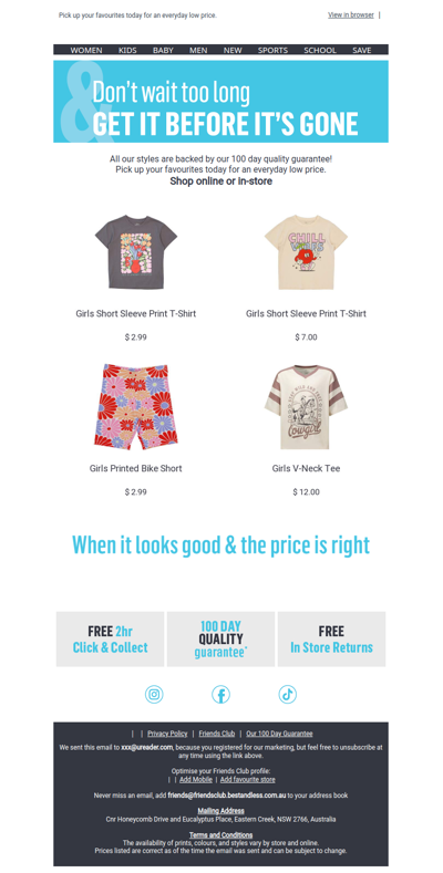 You left something worth wearing behind