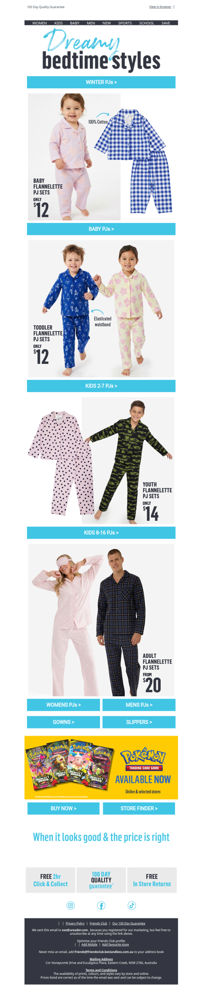 Snug Flannelette Sleepwear 🌖