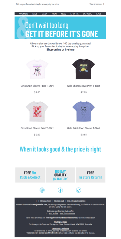 You left something worth wearing behind