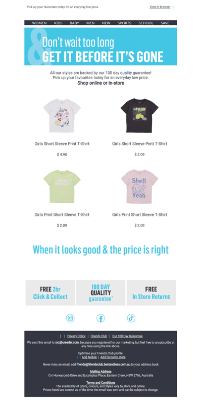 You left something worth wearing behind