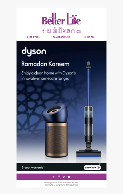 Save up to AED 500 with Dyson's Innovative Home Care Range!