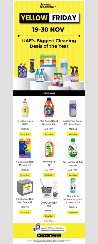 Yellow Friday Starts Now