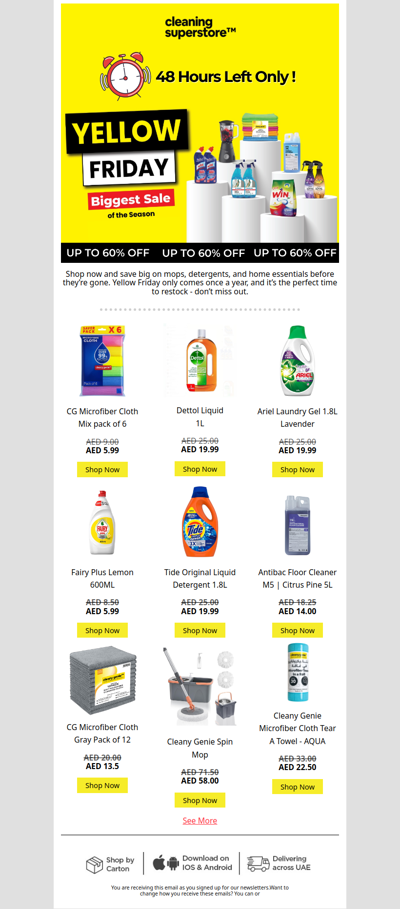 ⏰ Only 48 Hours Left - Yellow Friday ends soon!