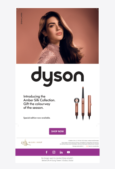 New Drop: Dyson Amber Silk Collection