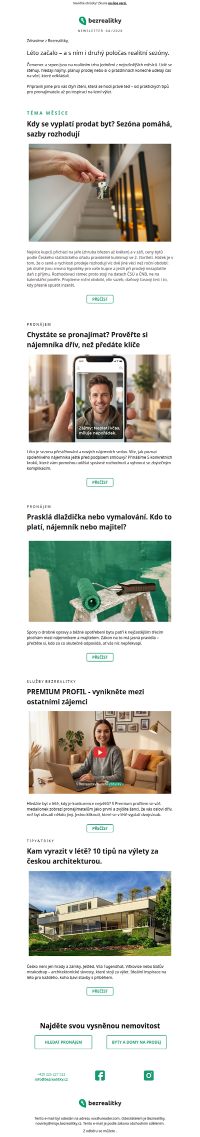 Léto na realitním trhu: stěhujete se, pronajímáte nebo prodáváte?