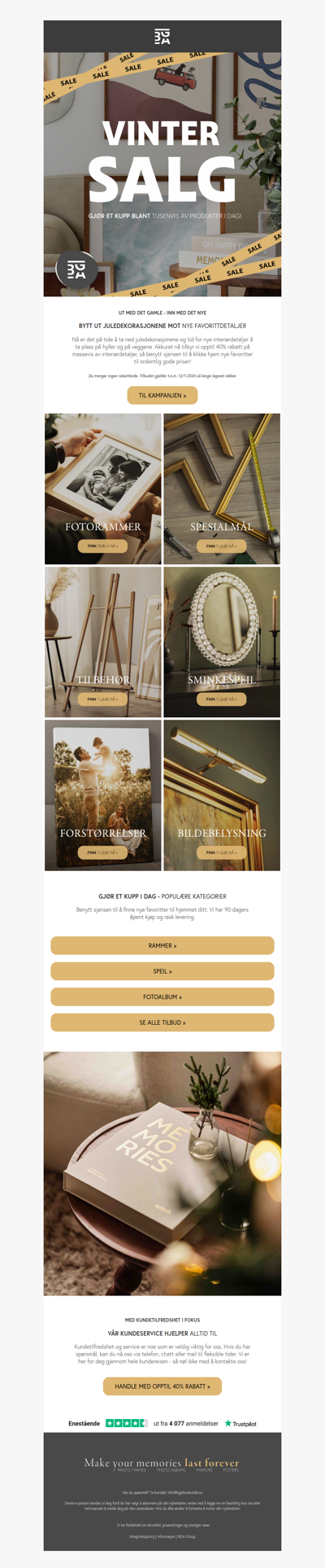 Ut med det gamle, inn med det nye! | Opptil 40 % på hele sortimentet! ✨