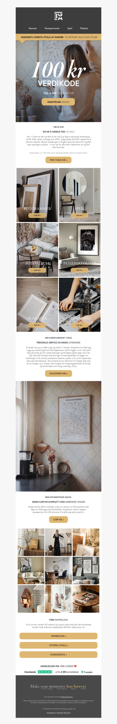 Vær så god! 100kr å handle for hos BGA! ✨