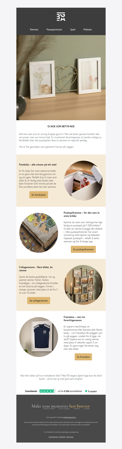 Personlige gaver som faktisk havner på veggen