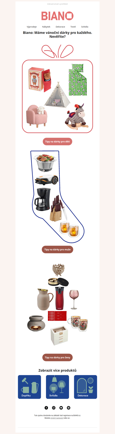 Vánoční dárky bez stresu? Vyberte je na Bianu 🎁🎅