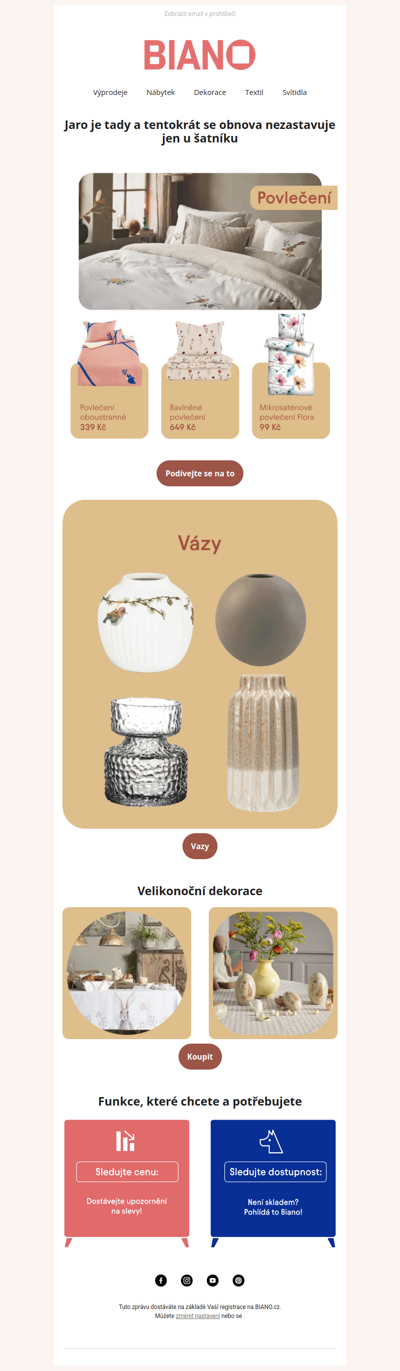 Jste PŘIPRAVENI? 🐏🐰 Inspirace pro váš domov přichází z Biana