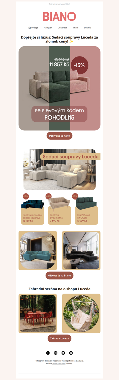 Vaše vysněná pohovka? Teď za neopakovatelnou cenu! 🏠