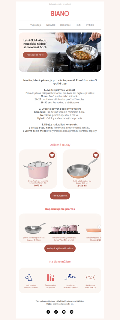 Ještě vaříte na starých pánvích? Objevte netoxické se slevou až 55 % 🍳
