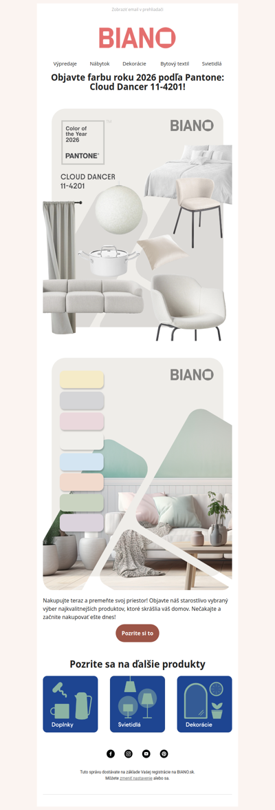 Objavte farbu roku 2026 podľa Pantone 🤩